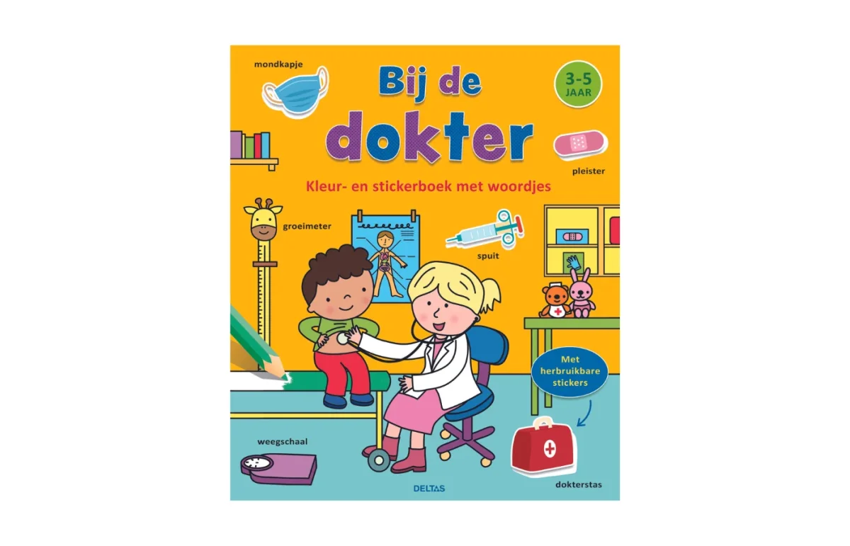Livre de coloriage et d'autocollants avec des mots - chez le médecin - ZNU – Image 2