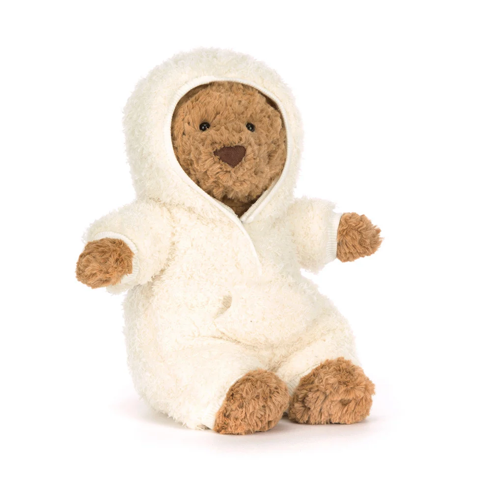Peluche Ourson Bartholomew en combinaison