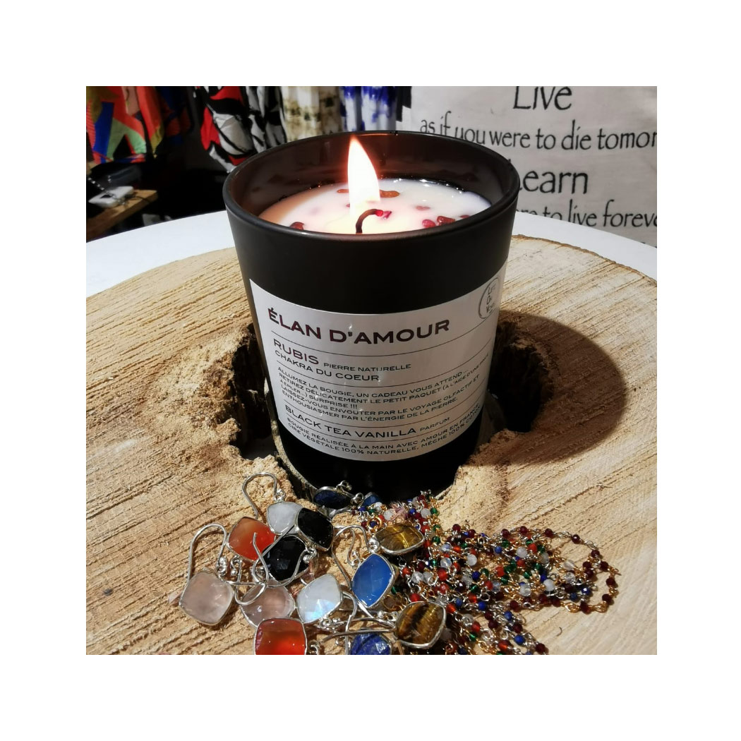 Bougie parfumée bijou surprise Rubis – Élan d’amour – Image 3