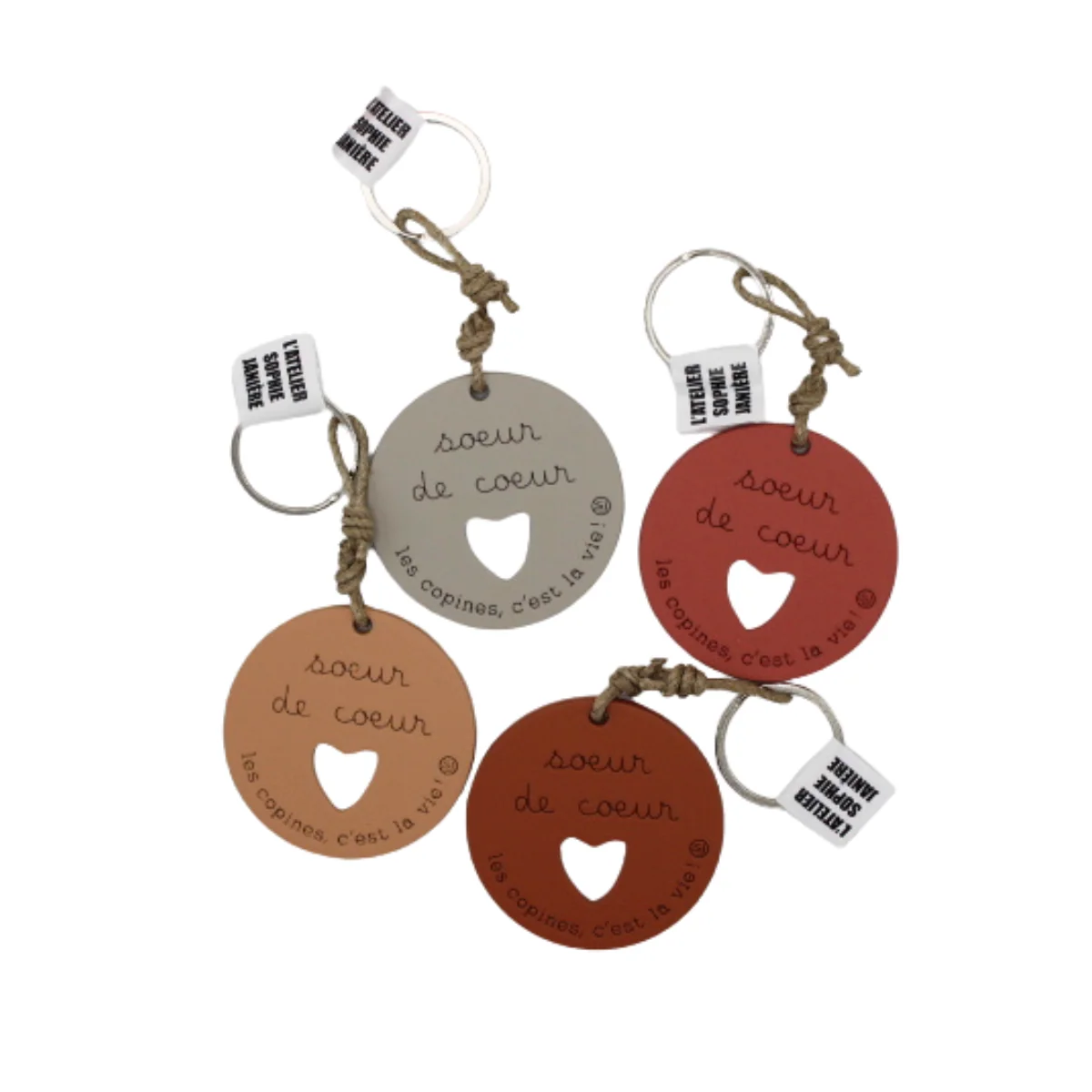 Porte-clés " Soeur de coeur" – Image 2